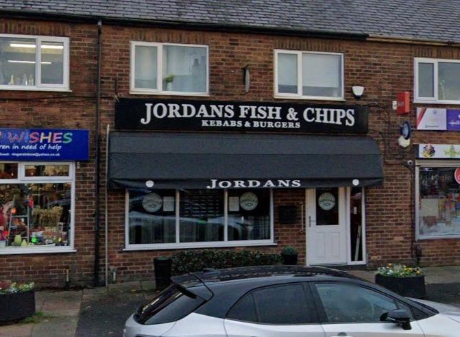 Jordans Fish & Chips on Gathurst Lane, Shevington, has a current 5 star rating