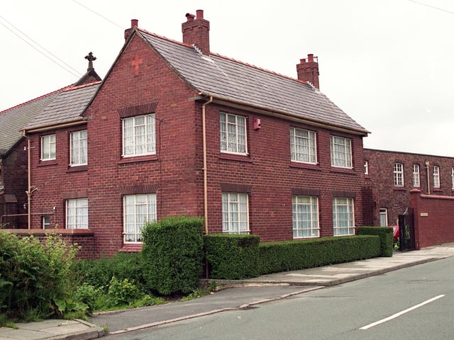 The Carmelite nuns convent at Roby Mill in July 1997. It was the 80th anniversary of the convent that year and it was threatened with closure due to lack of vocations.