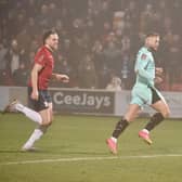 This goal from Stephen Humphrys earned Latics an FA Cup third-round tie against Manchester United