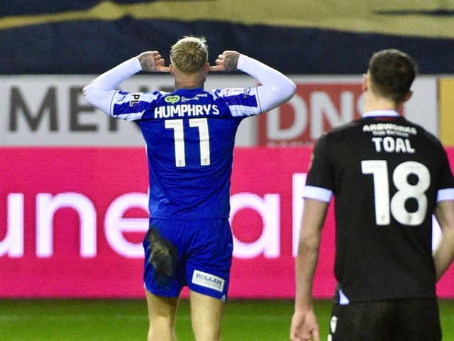 Stephen Humphrys' goal was the difference between Latics and Bolton at the DW