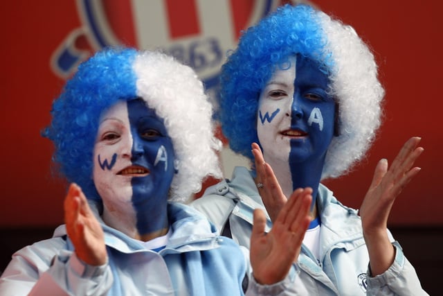 Wigan Athletic fans show their support at Stoke in 2011