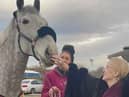 Suzie, right with the horse