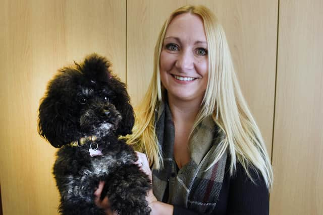 Pastoral manager Thea Kendrick with Penny.