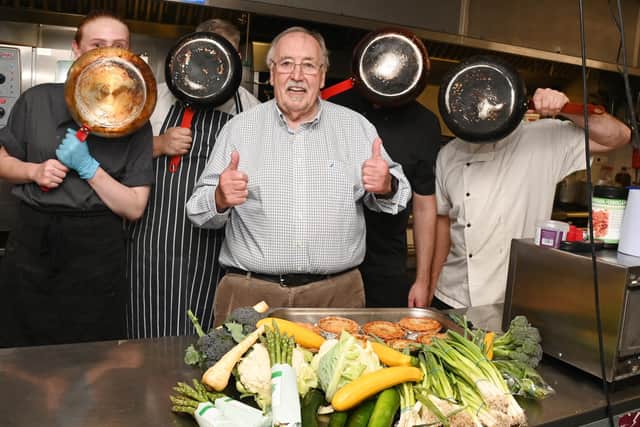 Bill Kenyon, owner of Holland Hall Hotel, Up Holland,  last year speaking about the secrets of a successful hospitality business - and he put it down to secret chefs