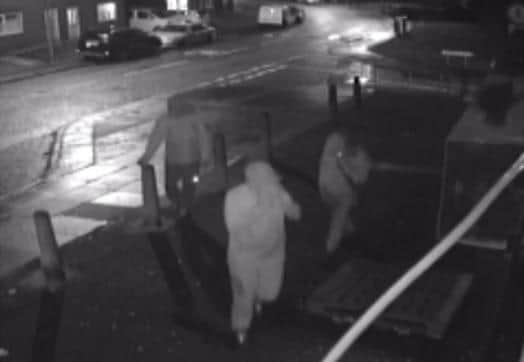 CCTV catches the masked gang