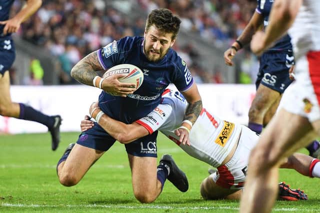 Joe Shorrocks in action for the Warriors