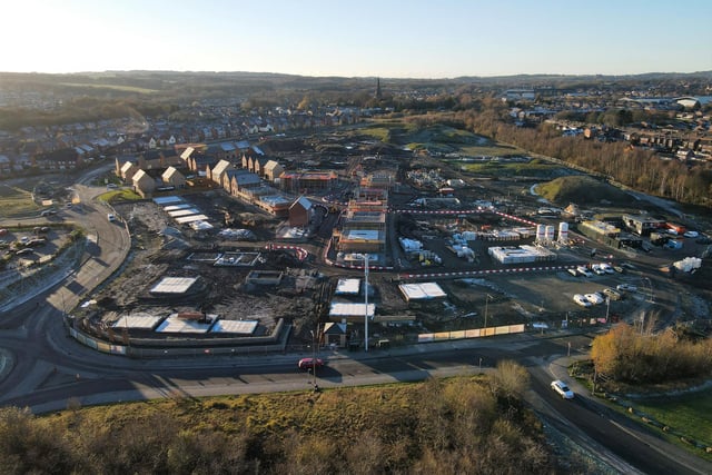 Housing springing up on the former Pemberton Colliery site