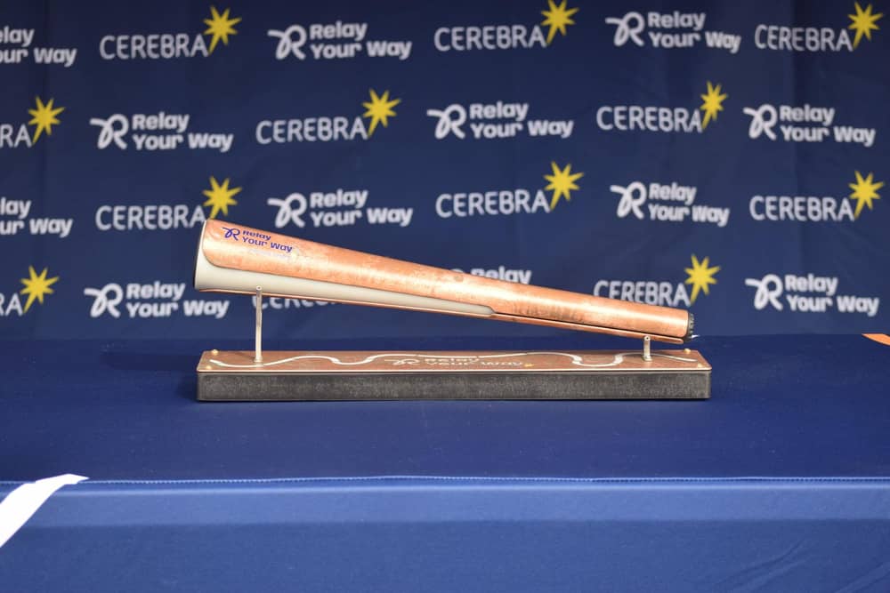 The Relay Your Way baton has been designed to be easily carried by all participants