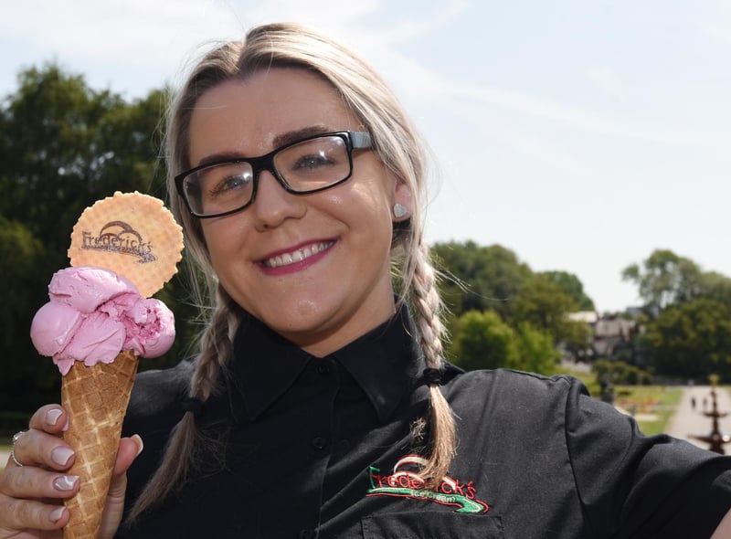 Sophie Smith from Fredericks Ice Cream Pavilion, Mesnes Park, Wigan.