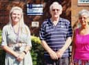 Manager, Vicky Smallwood with tenants, Ken Senior and Lil Bayliss.