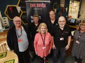 Volunteers Andrew Turton, Kevin Barr, Theresa Winnard, Tony O'Dwyer, Bill Houghton and Jean Groves at The Brick Works