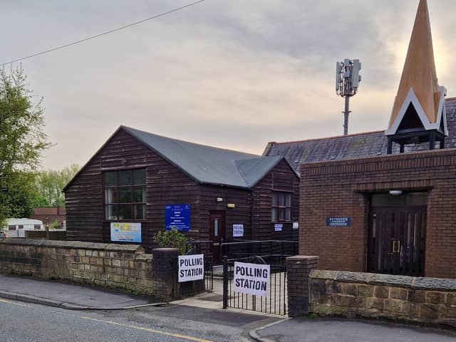 Wigan polling stations, such as this one at St Francis's Church Hall, Kitt Green, opened at 7am and will close at 10pm