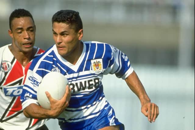 Frano Botica says he knew very little about Wigan before arriving at the club (Credit: Russell  Cheyne/Allsport)