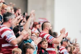 Wigan Warriors take on Huddersfield Giants at the DW Stadium