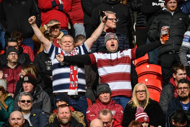 Wigan Warriors fans at Craven Park.