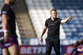 Former Wigan Warriors youngster Luke Robinson has been appointed interim coach at Huddersfield Giants