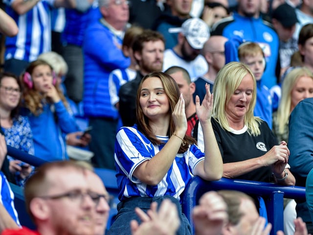 Latics fans at Bolton.
Pic: BP
