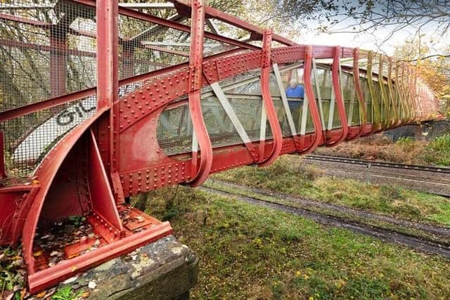 The Deep Pit railway footbridge in Hindley has been given listed status
