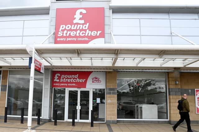 The exterior of Pound Stretcher at Robin Retail Park which has now closed