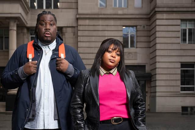 Hammed Animashaun as Kay and Gbemisola Ikumelo as Dom in the award-winning comedy drama Black Ops