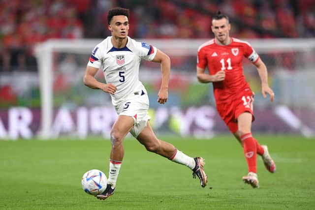 Antonee Robinson in action for the USA at the World Cup