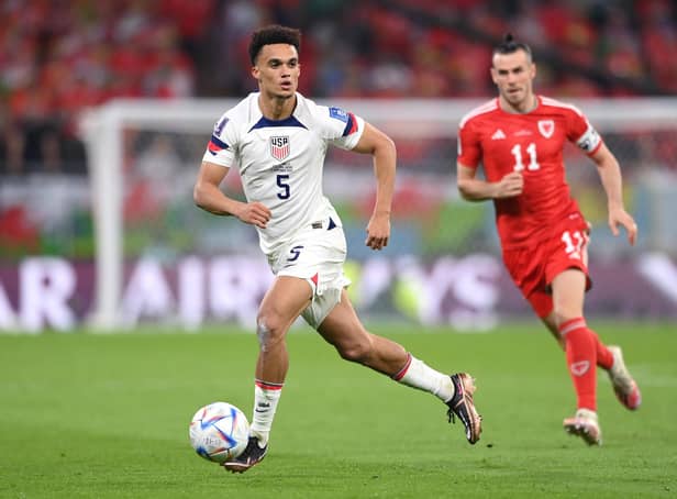 Antonee Robinson in action for the USA at the World Cup