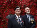 War veterans David John Dade (Left) and Ken Sprowles at the launch of the Royal British Legion's Poppy Appeal in central London (photo: Getty Images)
