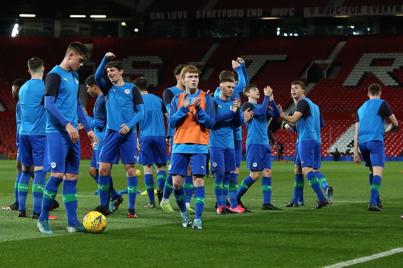 The Latics players get ready for the big game