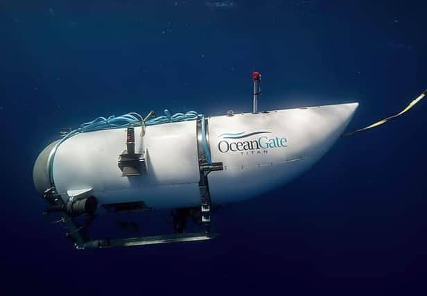 Photo issued by American Photo Archive of the OceanGate Expeditions submersible vessel named Titan used to visit the wreckage site of the Titanic. Photo: American Photo Archive/Alamy/PA Wire
