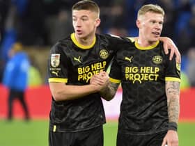 Charlie Hughes (left) with team-mate James McClean