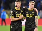 Charlie Hughes (left) with team-mate James McClean