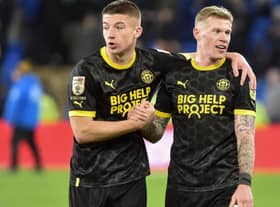 Charlie Hughes (left) with team-mate James McClean