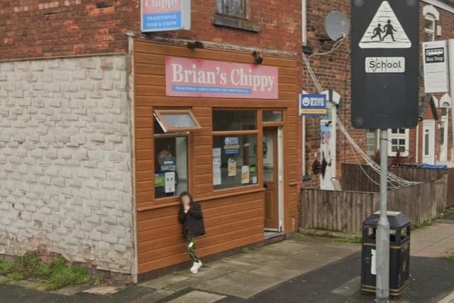 Brian's Chippy on Ince Green Lane, Ince, has a current 5 star rating