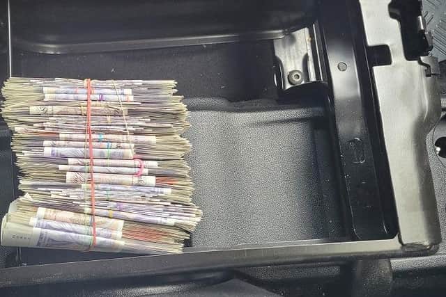 Cash found by the police