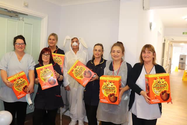 Millennium Care staff were treated to Easter Eggs for their continued hard work