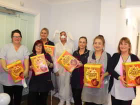 Millennium Care staff were treated to Easter Eggs for their continued hard work