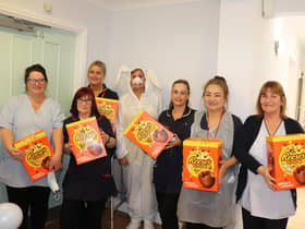 Millennium Care staff were treated to Easter Eggs for their continued hard work