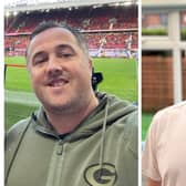 Gareth before and after his weight loss
