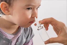 The flu nasal spray is available for many children