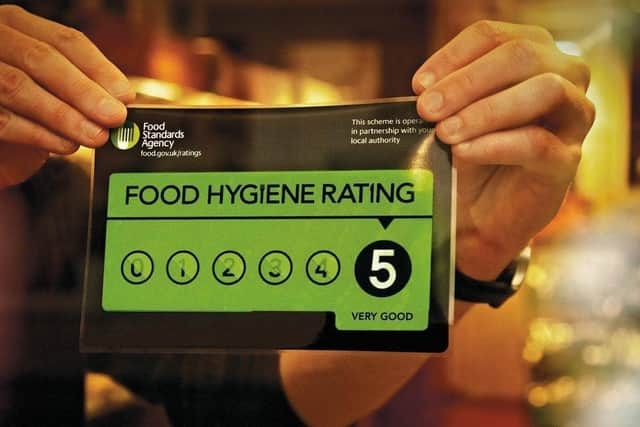 Food Standards Agency, Food Hygiene Rating sticker. 