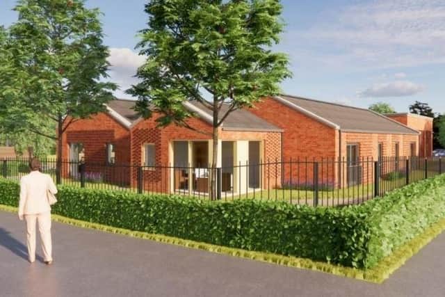 An artist's impression of what the new care facility on Miles Lane, Shevington, would look like