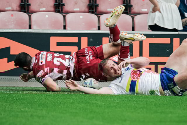 Abbas Miski went over a second half try against Warrington Wolves last week.