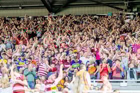 Wigan Warriors take on Catalans Dragons at the Magic Weekend in Newcastle