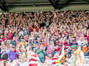 Wigan Warriors take on Catalans Dragons at the Magic Weekend in Newcastle