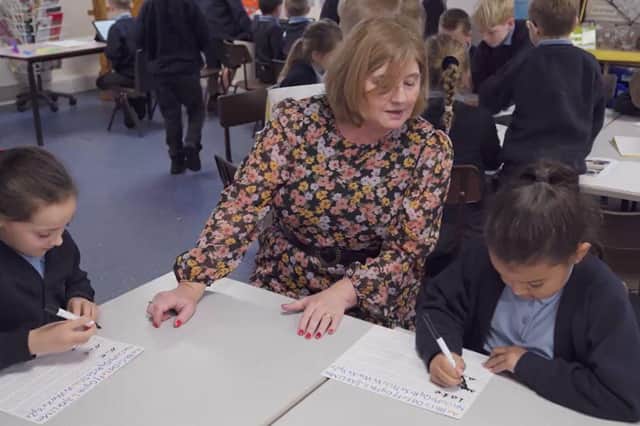 Award-winning teacher Jackie Birch in the classroom