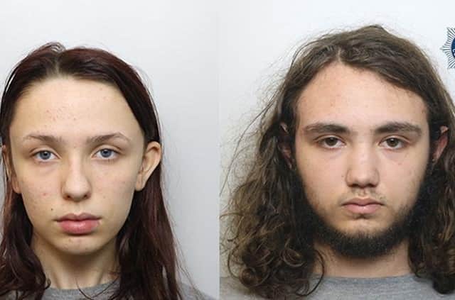 Undated handout photo issued by Cheshire Constabulary of 16-year-old Scarlett Jenkinson and Eddie Ratcliffe, who have been named as the murderers of Brianna Ghey, 16
