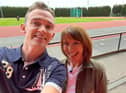 Luke Marsden and Kay Burley