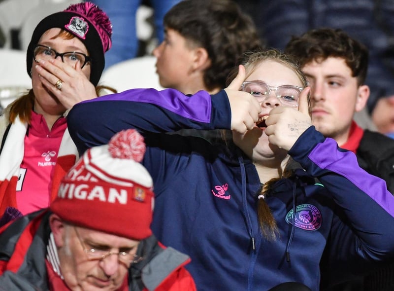 Wigan Warriors fans made their way to the John Smith's Stadium on Friday night.