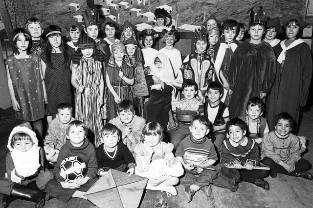 RETRO CHRISTMAS 1981 - Pupils perform the nativity at St George's primary school Wigan