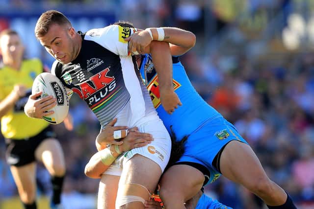 Kaide Ellis made his NRL debut with Penrith Panthers against Gold Coast Titans in 2018